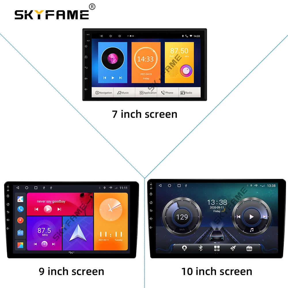 

SKYFAME Universal Android Host Car Stereo GPS System 9 Inch 10 Inch Car Android Big Scerren Navigation Radio Multimedia Player