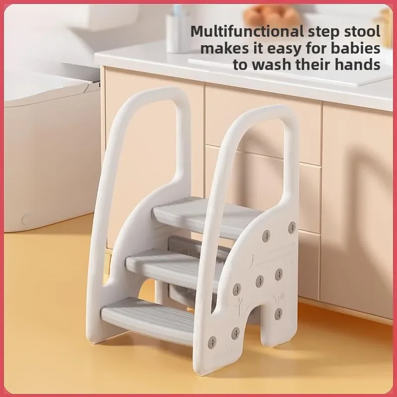 Toddler Sink Step Stool Bathroom Foot Rest Non Slip Safe Height Boost Baby Hand Washing Ladder Preschool Washbasin Bench