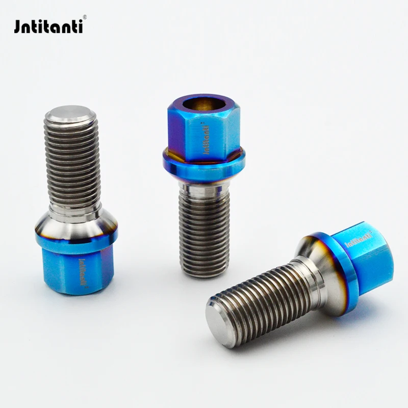 

Jntitanti never rust racing parts ball seat Gr.5 titanium hub bolt wheel bolt M14*1.5*28-45mm for VW AUDI racing car