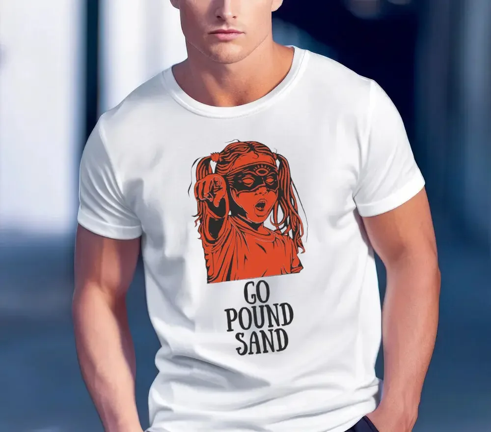 Vintage Go Pound Sand Humor Men Son Dad Boyfriend Graph T Shirt Graph T-shirts For Men Clothing Women Short Sve Tees