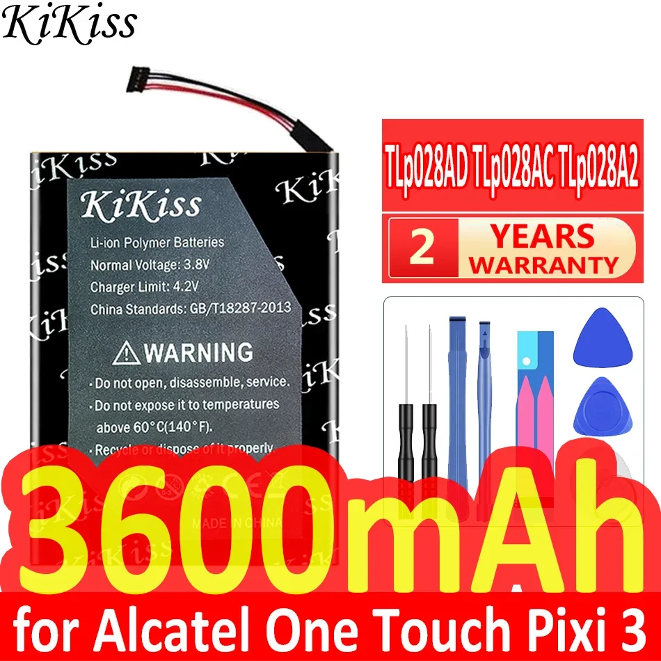 

Аккумулятор для планшета 3600 мАч для Alcatel One Touch Pixi 3 (7) LTE/Pixi 3 7.0 4G, надежный и эффективный