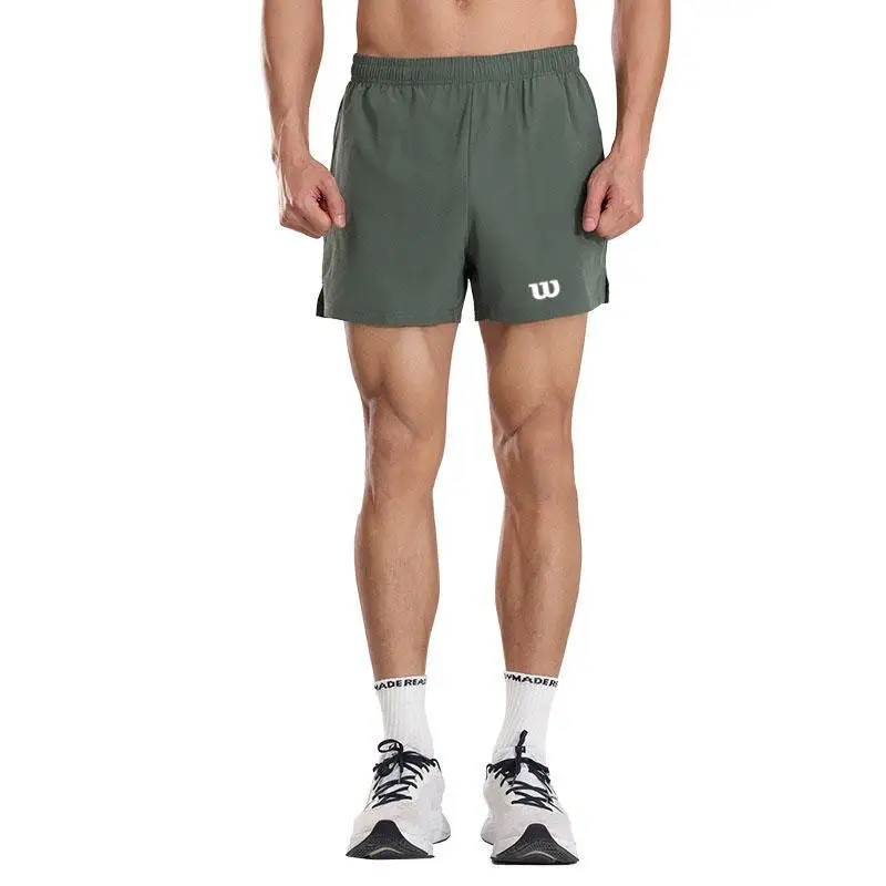 Wilson 2024 New Men's Shorts Sports Fitness Running Training Quick-drying Loose Breathable Three-point Pants