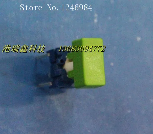 [SA]Denmark MEC switch button 10 * 10 green button reset switch micro switch 3FTL6 + 1P 02--50pcs/lot