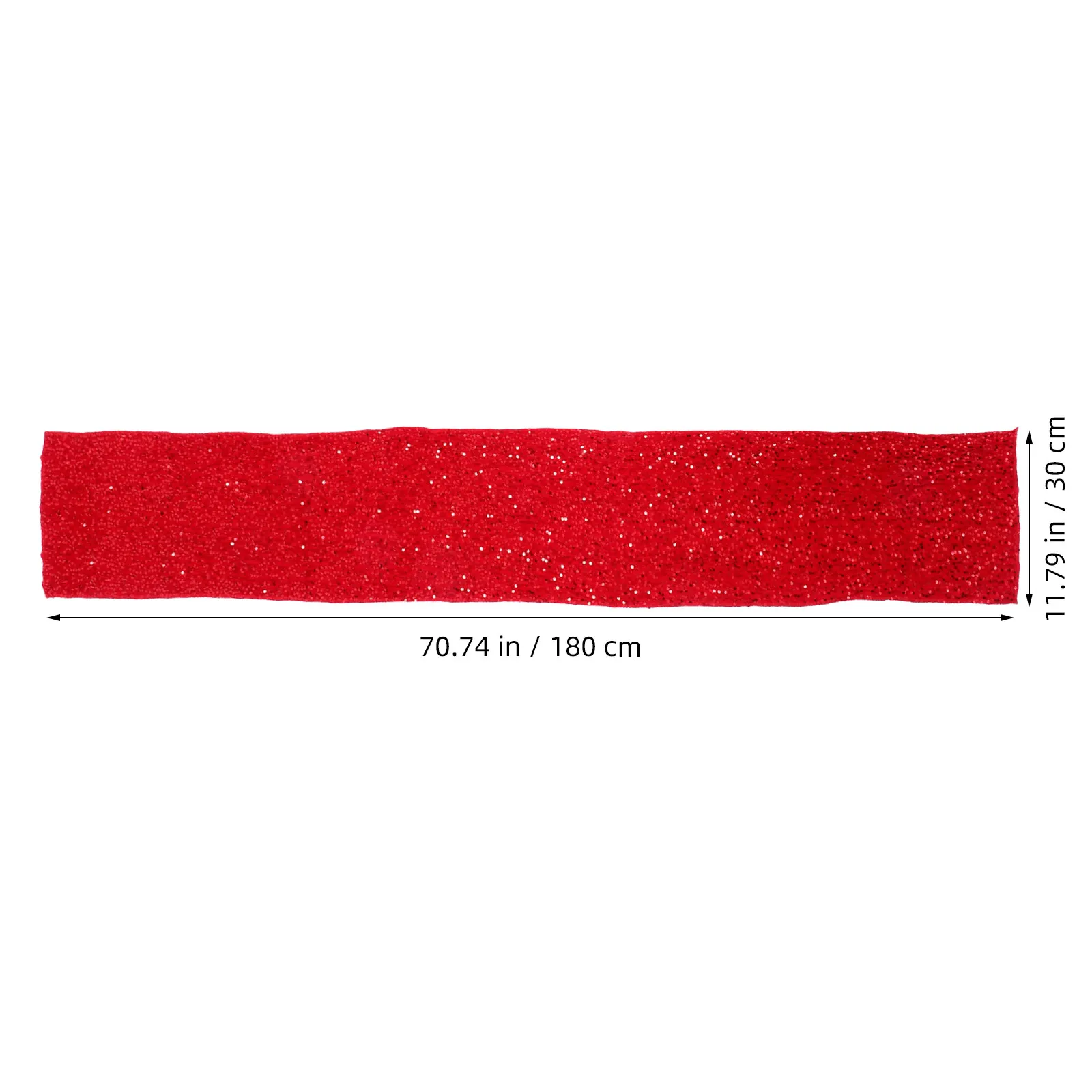 30x180cm Glitter Sequin Table Runner Elegant Shiny Rectangular Decor for New Year Disco Wedding Birthday Celebration Table