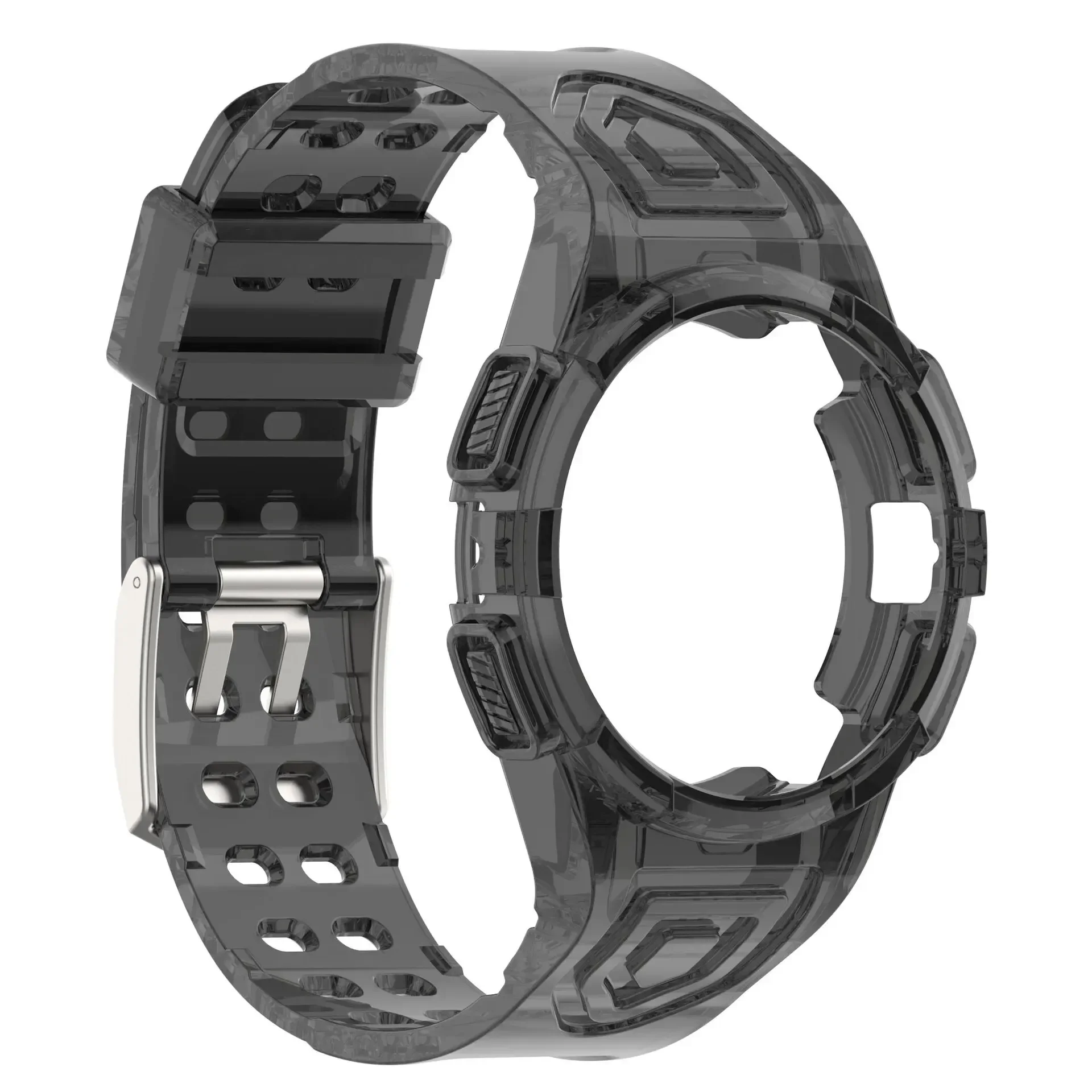 

Transparent Case Cover+Strap for Samsung Galaxy Watch 4 Classic 46mm TPU correa sport bracelet Galaxy watch 6 5 4 44mm 40mm band
