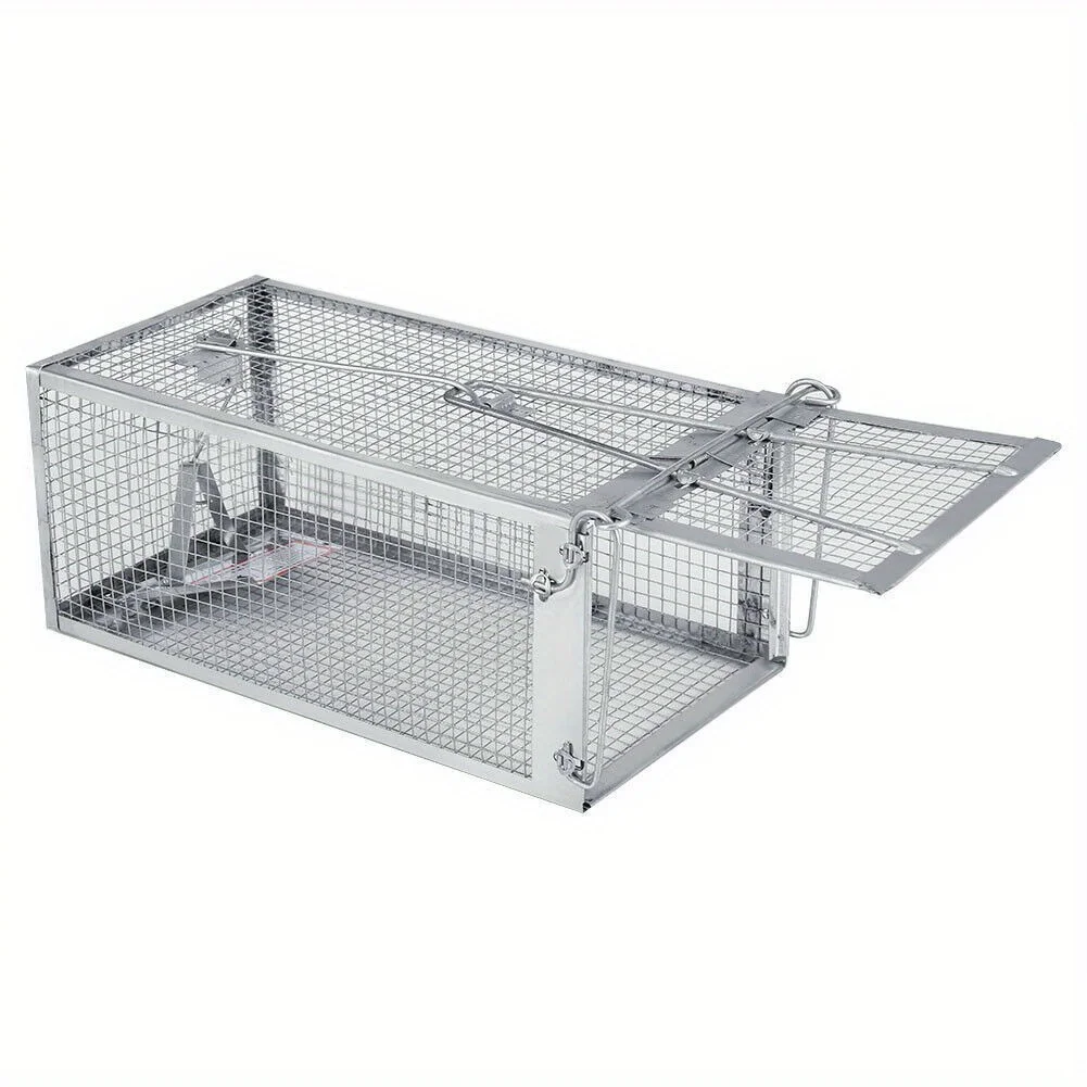 

1pc Humane Rat Trap Live Traps for Chipmunks Rats and Mice Mouse Catch and Release for Indoor Outdoor Humane Rat Cage Traps