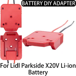 Adaptateur de bricolage pour Lidl Parkside X20V, batterie au lithium-ion, connecteur de perforateur, 14AWG, adaptateur de bricolage pour machines à poignées, voitures