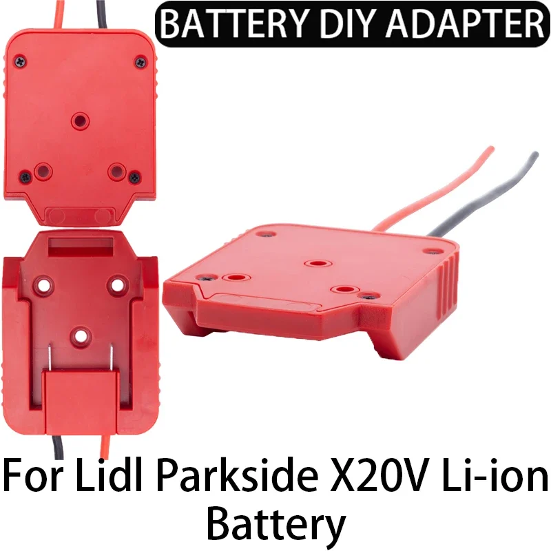 DIY Adapter for Lidl Parkside X20V Lithium Ion Battery Adapter Performancer Connector 14AWG DIY Adapter for Foy Machines, Cars