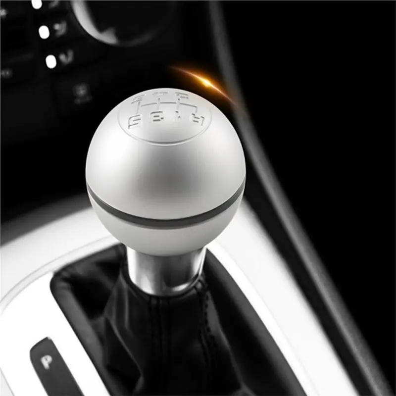 Gear Shift Knob Lever Shifter Stick 6 Speed Manual For Car Hand Ball For Alfa Romeo Giulietta 2010-On(Matte Silver) 1