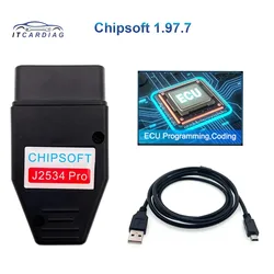 Chipsoft J2534 Pro ChipLoader 1.97.7 K-line KLine CAN BUS CANHacker Adapter VCI ECU Chip Tunting Tool Update Version of MID