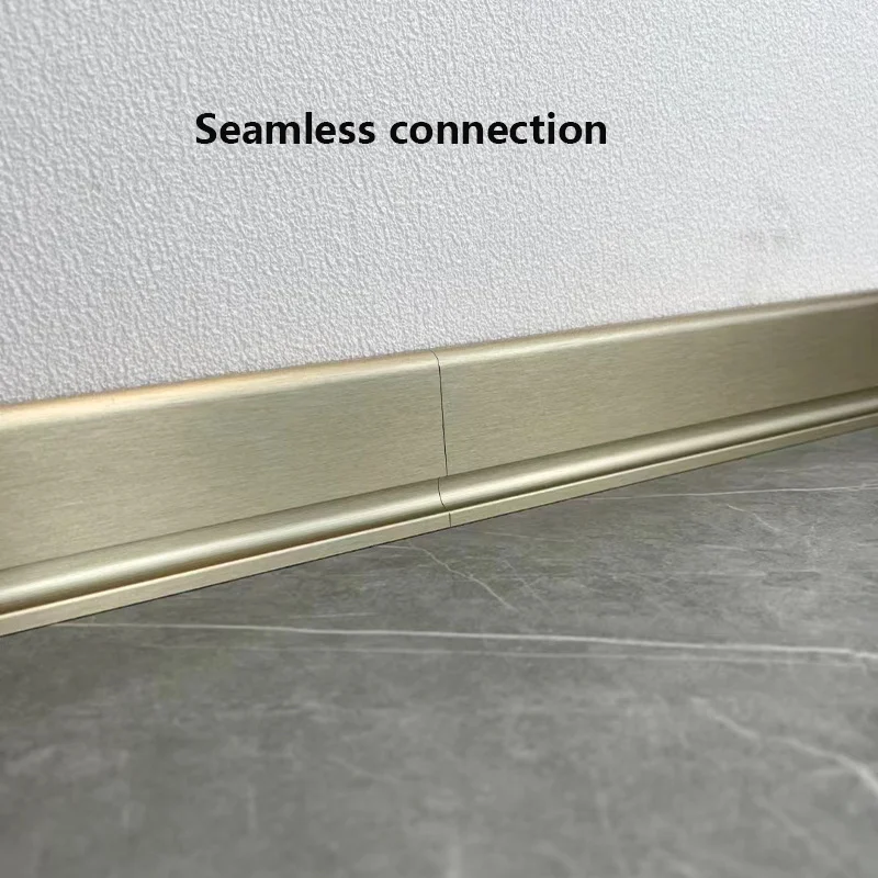 H50mm LED Mini Skirting Line Aluminium Profile Surface Mounted Silicone Diffuser Channel DC24V Wall Skirting Corner Linear Lamp