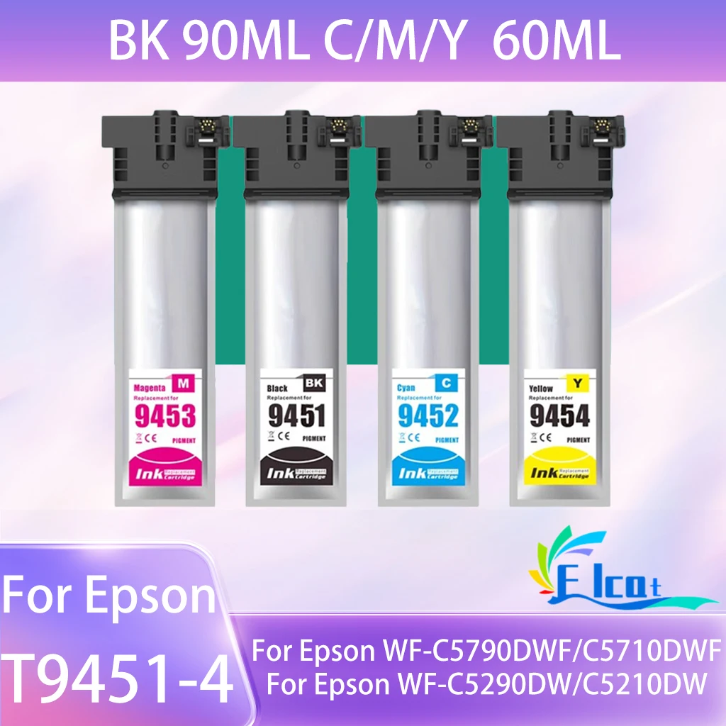 

T9451 T9452 T9453 T9454 Pigment Ink Cartridge Bag For Epson WorkForce Pro WF-C5290 WF-C5790 WF-C5210 WF-C5710 printer