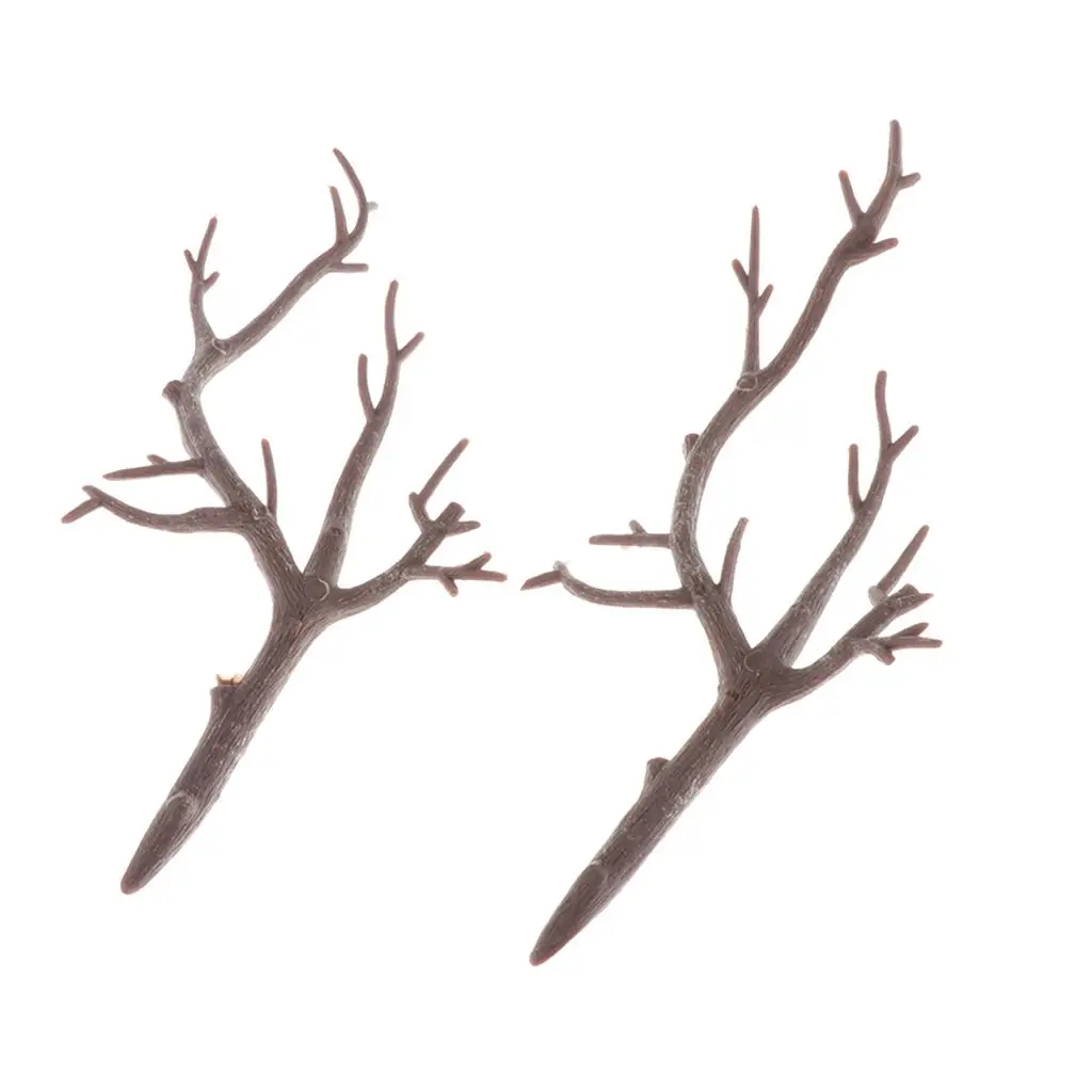 DIY Antlers Decors Plastic Charms Pendants Vintage Headpiece Accessories for Home Decorations Crafts
