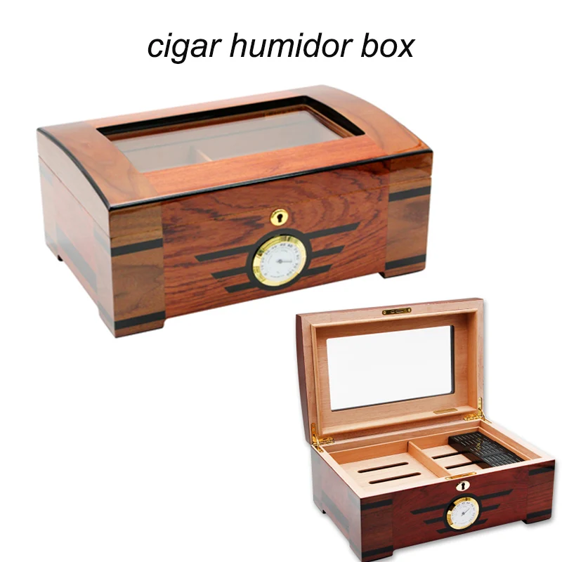 

Cigar Humidor for Cohiba, Humidifier Box, Spanish Cedar, Solid Wood, Moisturizing Seal, Large Capacity