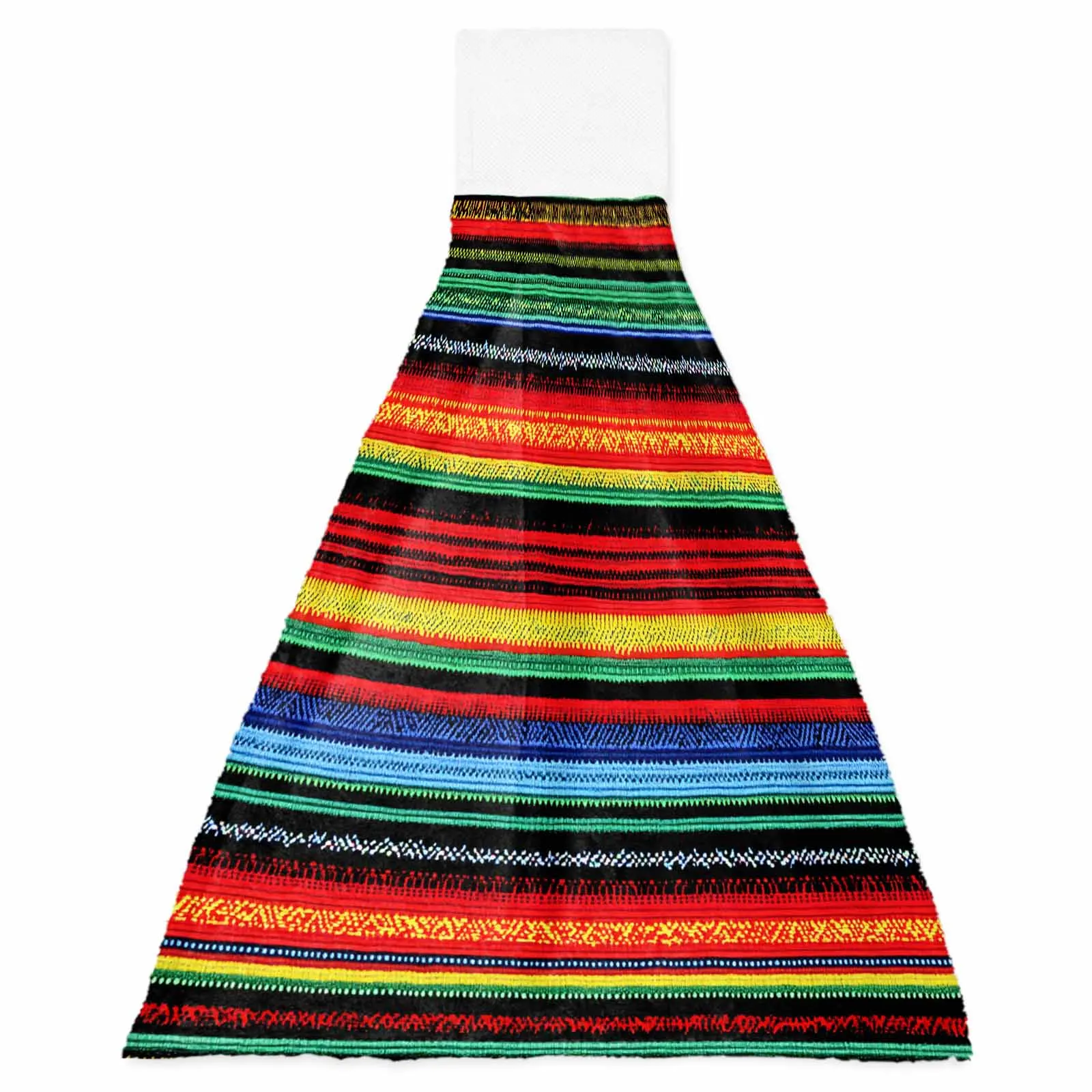 

Mexico Colored Stripes Hand Towels Kitchen Microfiber Dishcloths Cleaning Cloth Absorbent Hanging Towels
