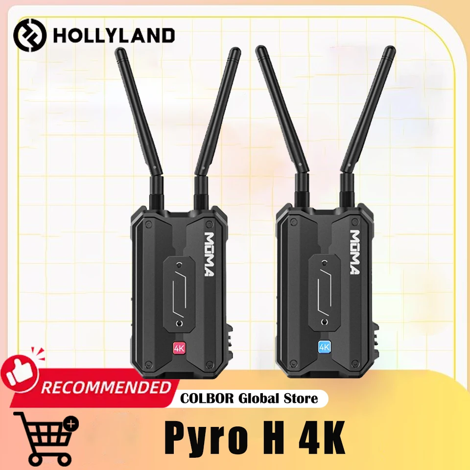 Hollyland Pyro H 4K HDMI Wireless Video Transmission System 2.4-5Ghz HDMI  Wireless Transmitter and Receiver Set