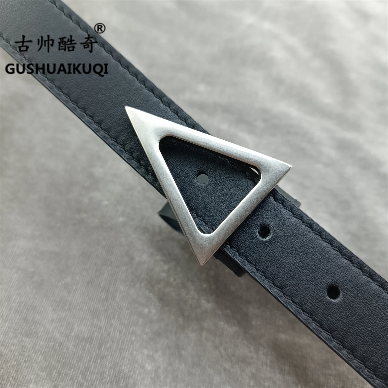 Classic DIY Trend Gushuai Fashion Belt Ladies Belt Men Couple Belt Double Sided Use 2.5cm Thin Belt Free Shipping Wholesale