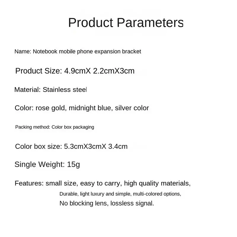 B21B Anti Slip Mobile Phone Holder for Laptop Webcam Mobile Stand Continuity Camera Mount Kickstand Silver