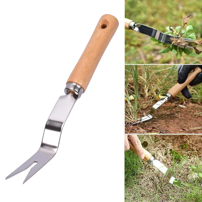 Handheld Garden Weeder Outdoor Steel Removal Farmland Puller Multifunction Manual Dandelion Digging Lawn Transplant Tool