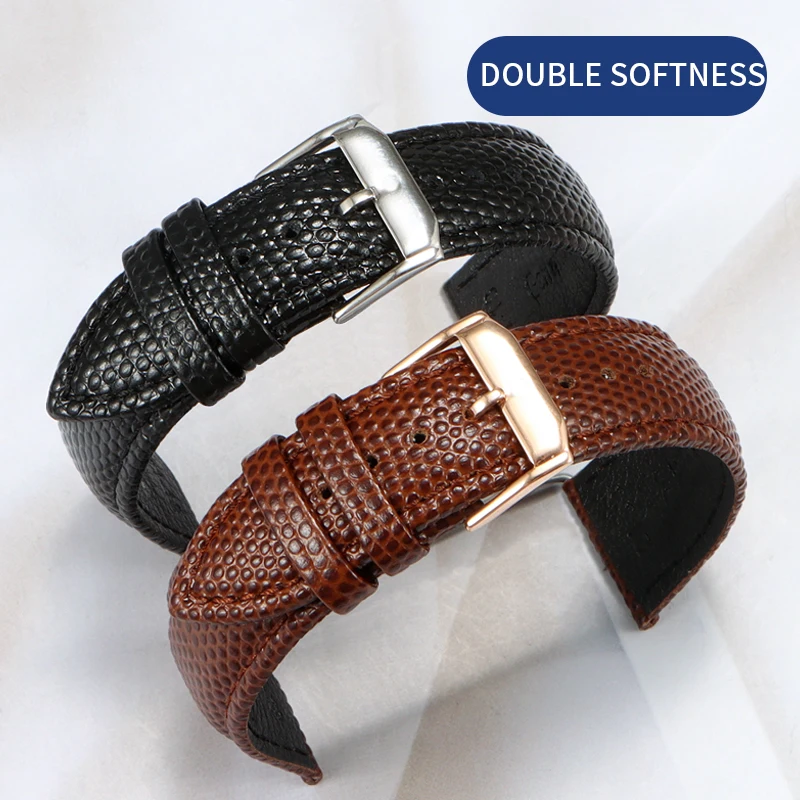 lizard pattern genuine leather watchband for movado seagull Rossini Rolex strap 15mm 20mm 21mm watch bracelet wristwatches band