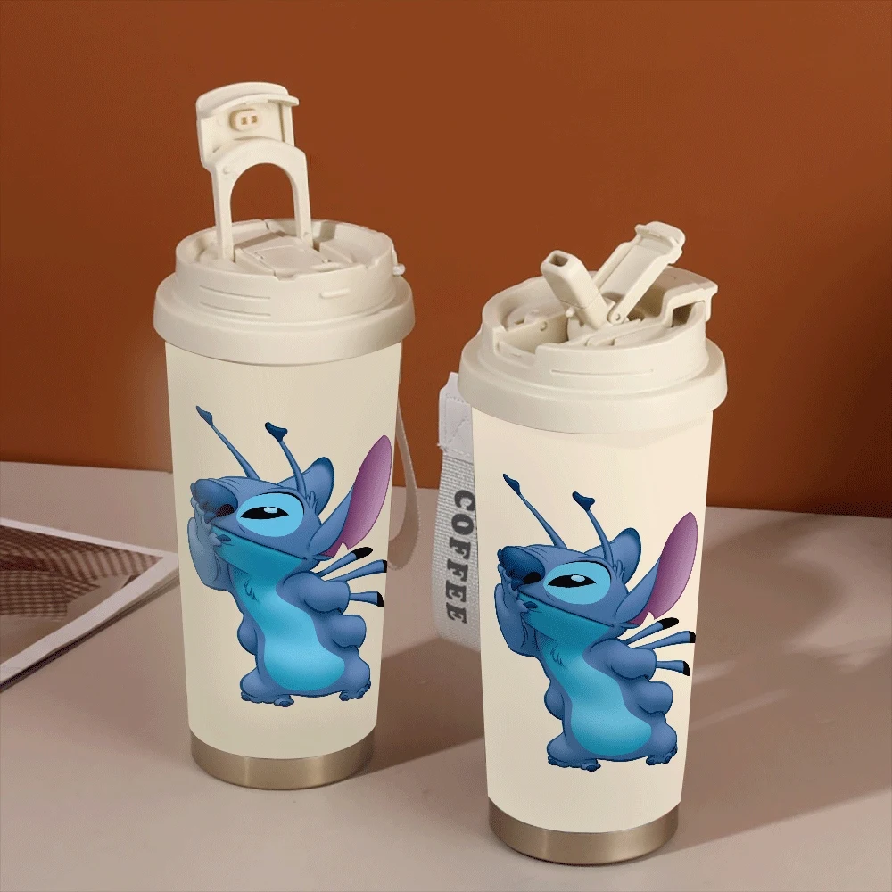 

Stitch Water Cups 304 Stainless Portable Hildren Adults Drinking Cup Bottle 304 Stainless Lilo&stitch Anime Kawaii Summer
