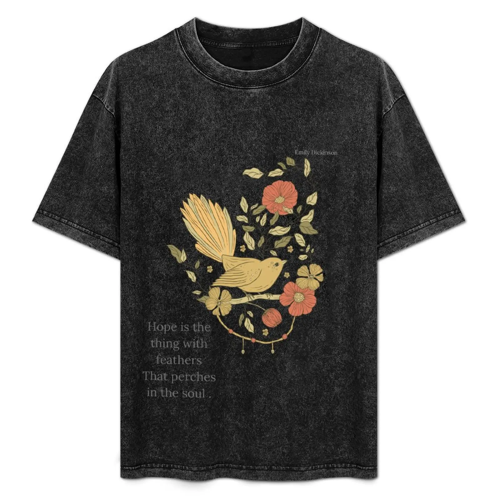 

emily dickinson poem T-Shirt new edition sublime graphic t shirt vintage graphic shirts fruit of the loom mens t shirts