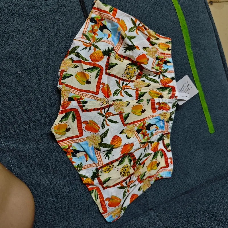 Original photo of the original photo: New printed fashionable fresh natural wind men's pure cotton men's cross-border flat250503