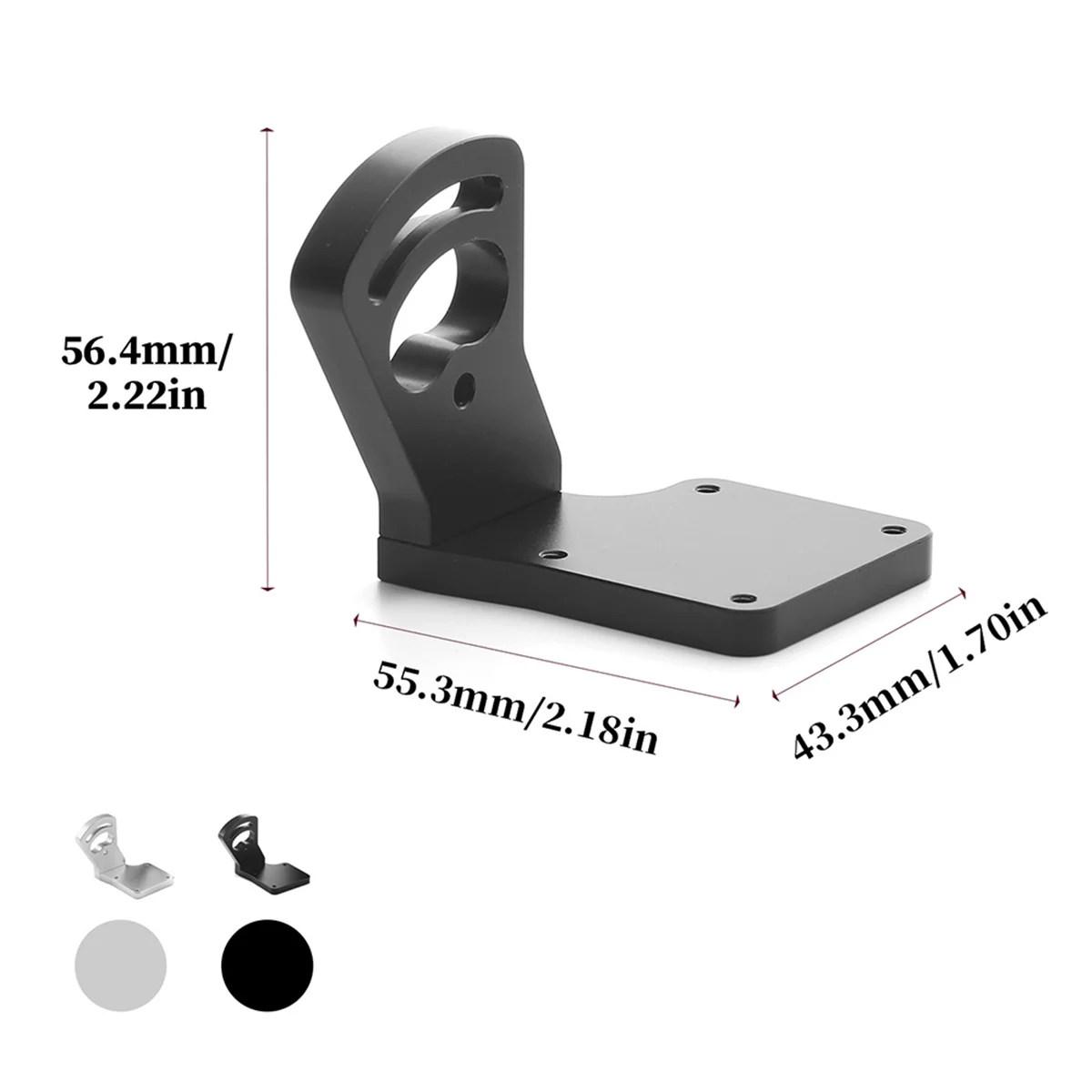 Brushless Conversion Motor Holder Motor Mount Bracket Seat for Traxxas Revo 2.5/3.3 E-Revo RC Car Upgrade Parts Silver