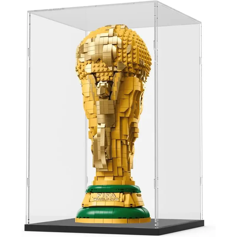 Dust Proof Acrylic Display Case for Lego 43020 FIFA World Cup Official Trophy - Crystal Clear Acrylic Box, 9.8x9.8x15.7 inch
