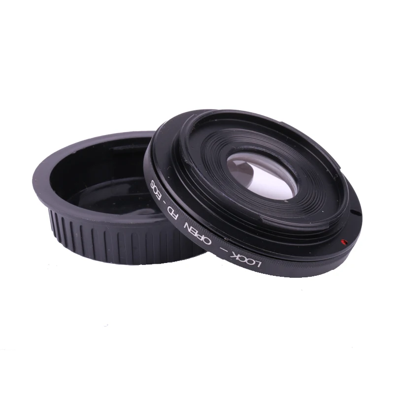 For FD-EOS FD-CANON FD Lens Adapter Ring With Optical Glass Focus Infinity Mount to for canon EOS EF Camera 500d 600d 5d2 6d 70d