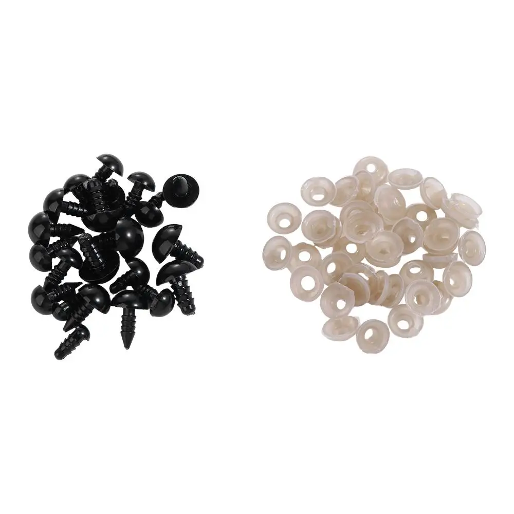 Vollschwarzes 6–12 mm gefülltes Sicherheitsaugen-Zubehör, 10 mm Augapfel-Augen, Augen-Zubehör