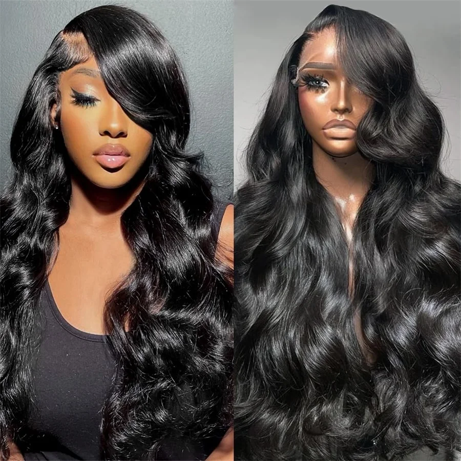 200 Density 13x6 HD Lace Frontal Human Hair Wigs Body Wave Lace Frontal Wigs Pre Plucked 13x4 Human Hair Lace Front Wig 4X4 Wigs