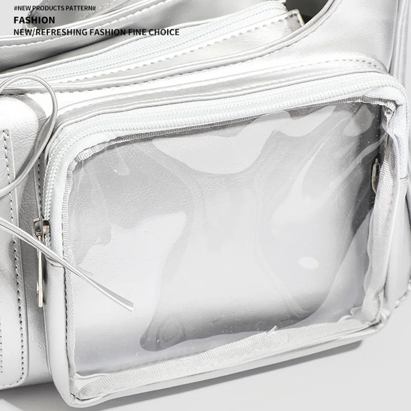 2026 جديد Y2k الكورية Ita حقيبة المرأة اليابانية مصمم شفافة تنوعا العصرية مدرسة كلية نمط يده حقيبة كروسبودي #4