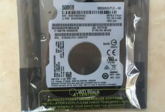 

For NEW WD5000LPLX 500G laptop hard disk SATA3 2.5 inch mechanical black disk 7MM