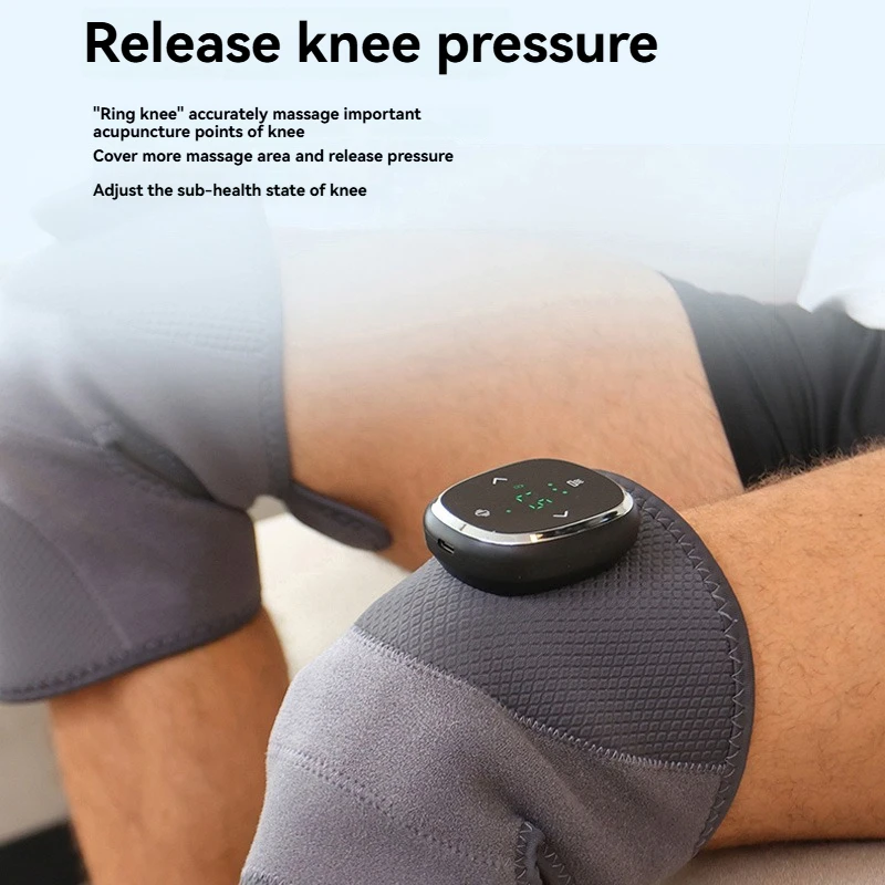 

Intelligent knee massager, knee vibration therapy device, warm protection for the elderly, cold leg relaxation, pain relief, vib
