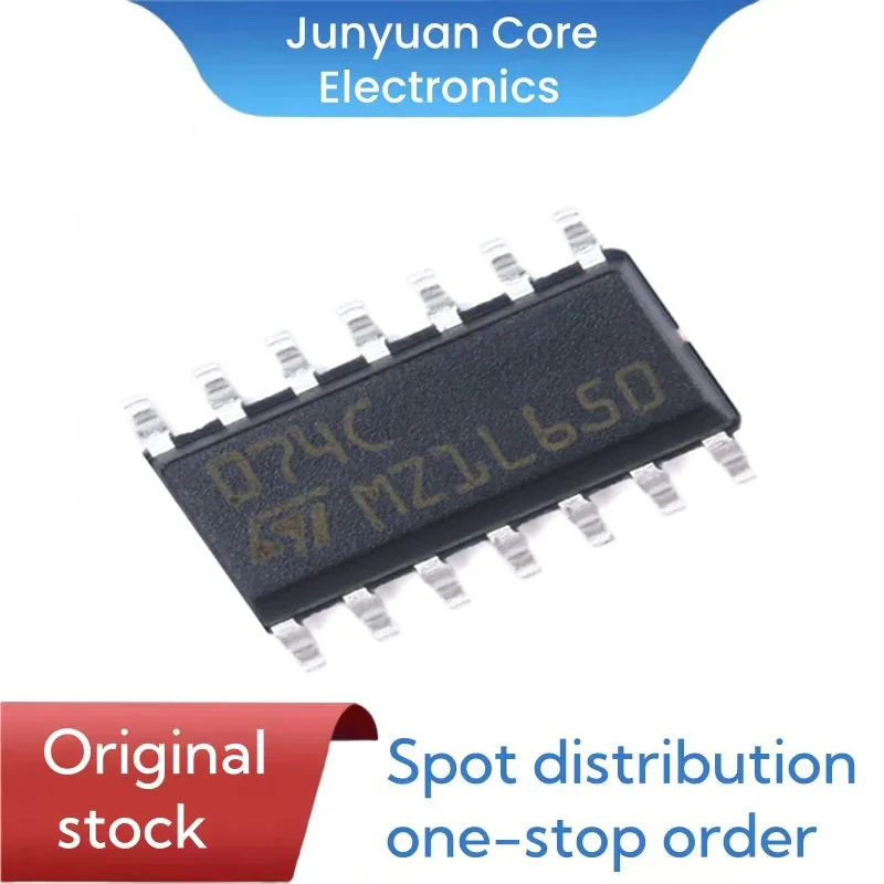 50 PCS 정품 정품 - 표면 실장 TL074CDT SOIC-14 4-JFET 입력 연산 증폭기 IC 칩