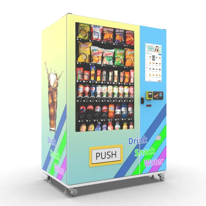 

2024 Convenience Store Vending Machine For Foods And Drinks Electronics Cold Drink Snacks Small Machines