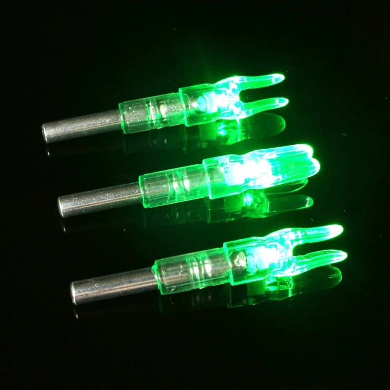 Luminous Archery Nock Tail LED Lighted Nock Tail Anti-Shake Hunting Compound Bow Shaft Parts Od6.2 Shaft