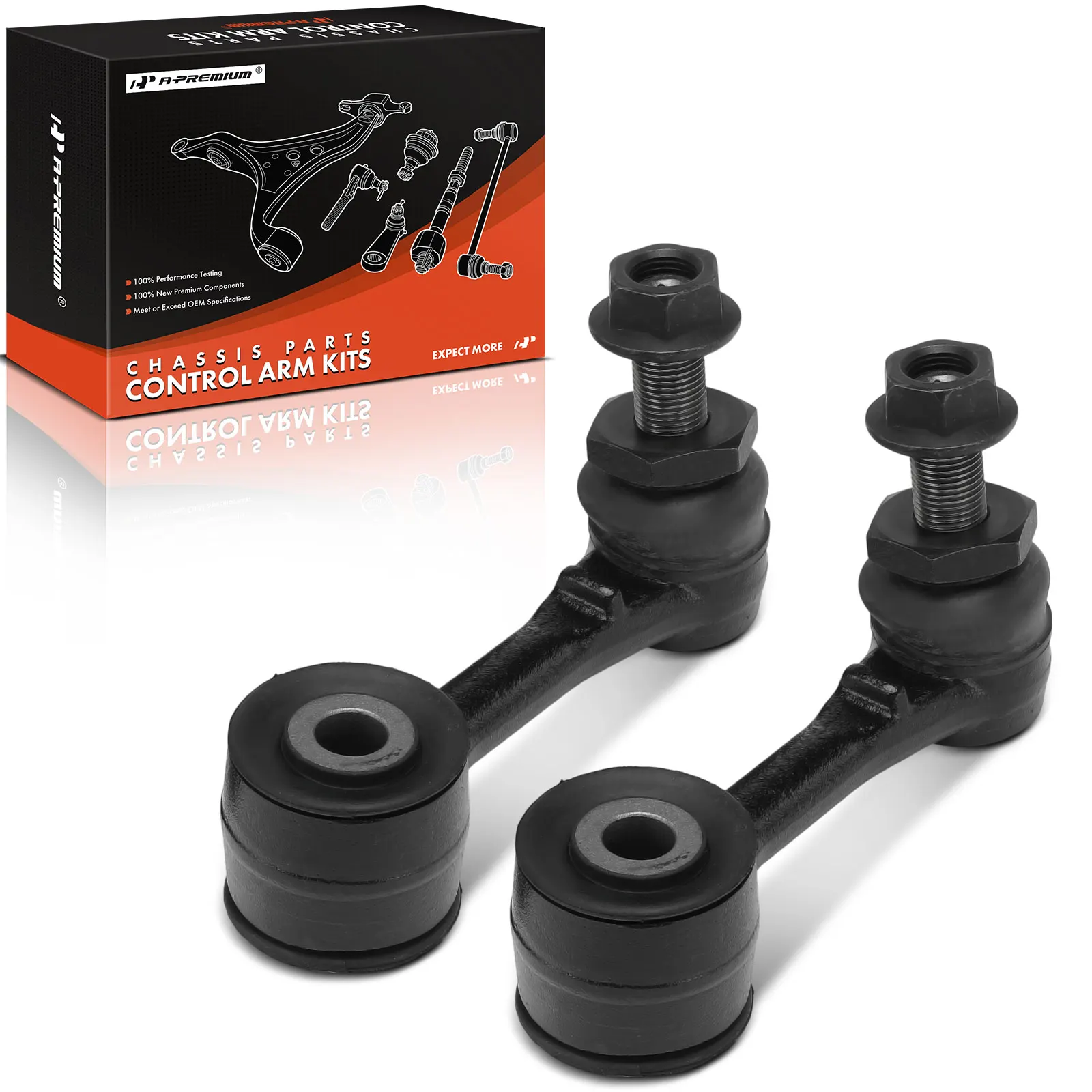 A-Premium 2x Rear Side Sway Bar Link Kit for Chevrolet Silverado 3500 2001-2006 GMC Sierra 3500 2001-2006