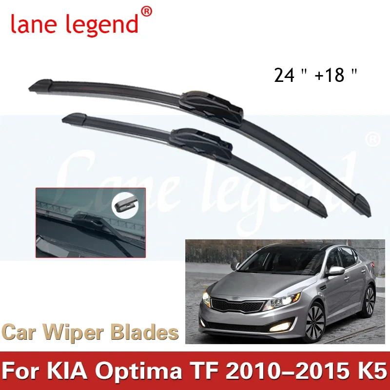 2x Car Wipers Blades for KIA Optima TF 2010 2011 2012 2013 2014 2015 K5 Accessories Front Windscreen Windshield Brushes Stickers