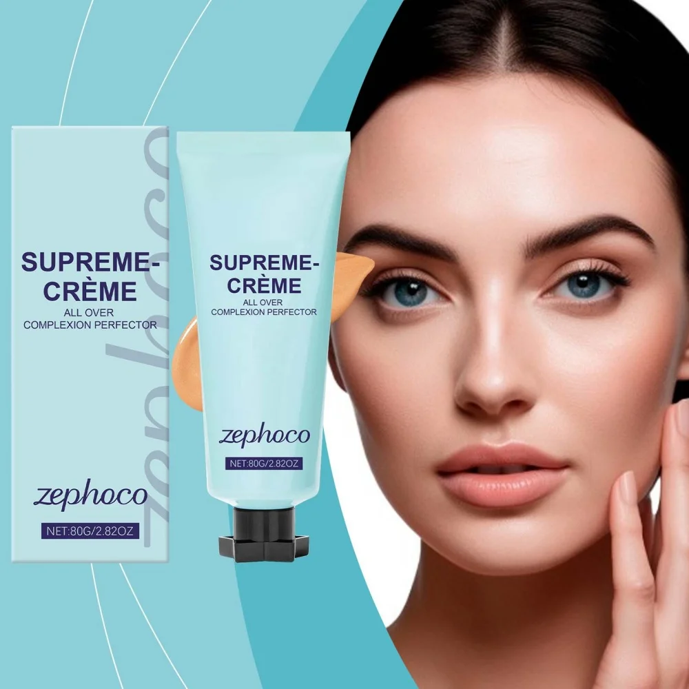 

Medium skin concealer foundation make-up completely covers black circles and wrinkles, brightens oil and moisturizes face