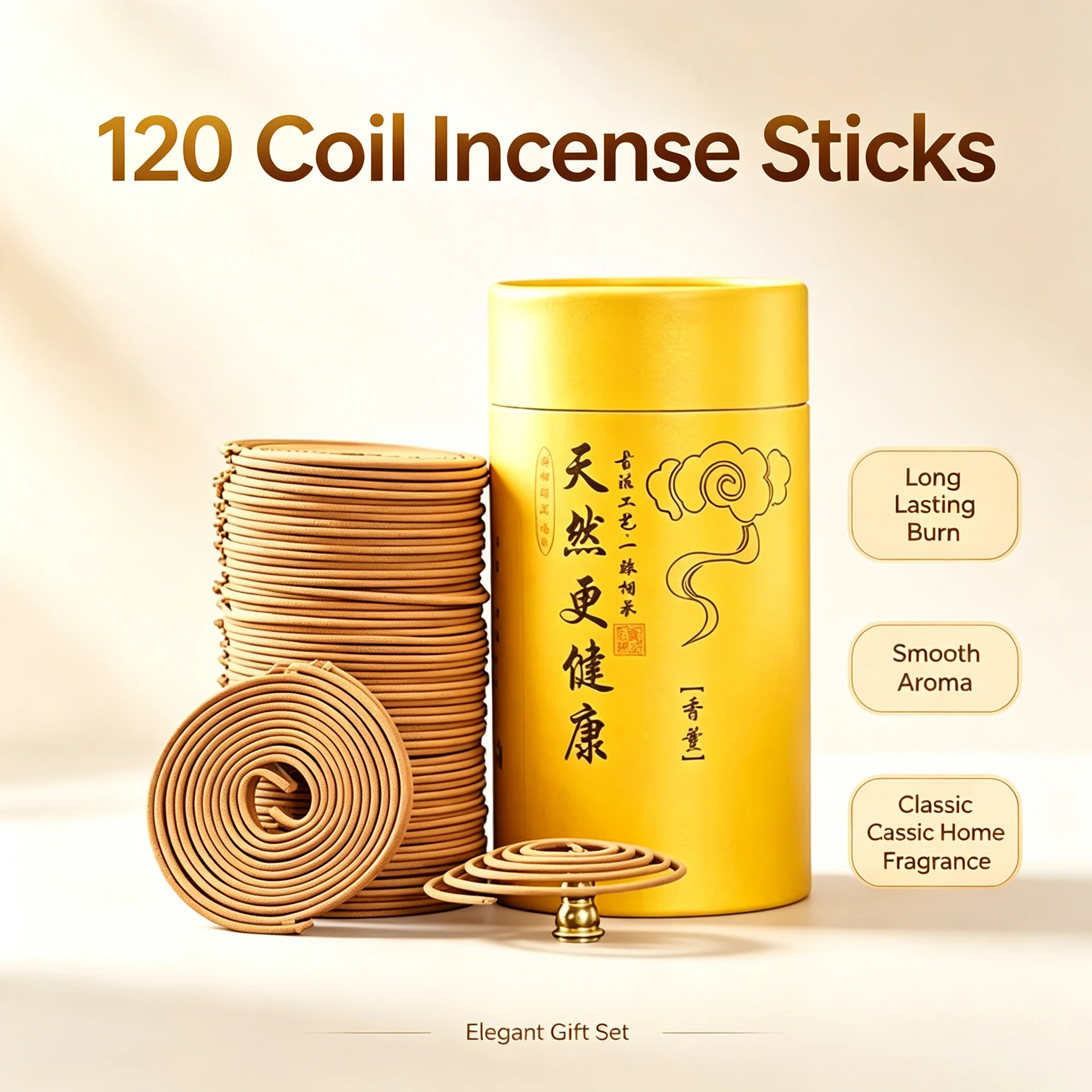 120 High-Quality Sandalwood Sticks with a Long-Lasting Fragrance, Perfect for Creating a Peaceful Vibe