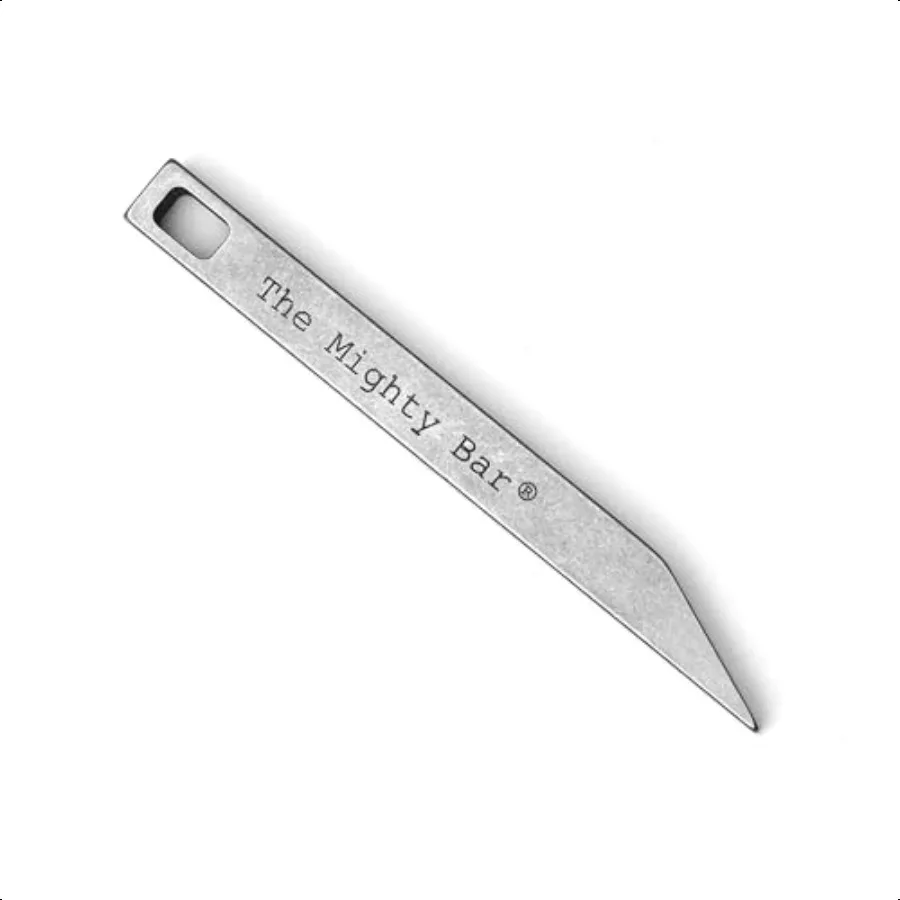 

The Mighty Bar Heavy Duty Keychain Prybar EDC Pry Bar for Every Day Carry Small Stainl Steel Key Chain Multitool Prybar for Key