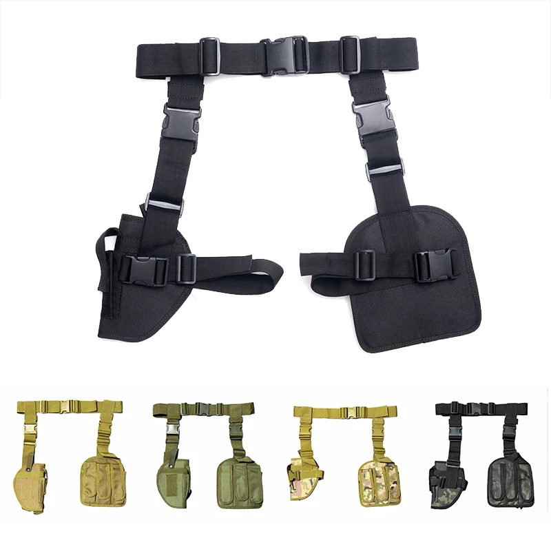 

Tactical Universal Nylon Right Foot Short Gun Used for Air Gun Hunting Outdoor Fast Leg Combination CS Accessories