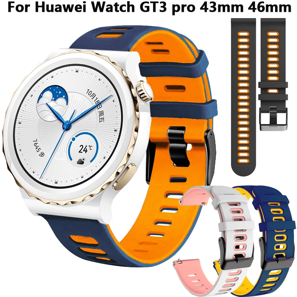 Silicone Easyfit Strap For Huawei Watch GT3 GT2 GT 2 3 Pro 43mm 42mm 20 22mm Band Honor Magic 2 46mm Smart Wristband Replacement