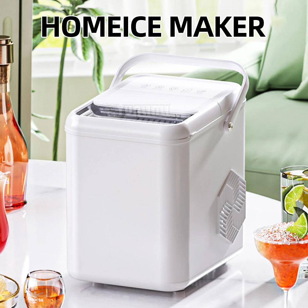 Máquina de hielo eléctrica 2025, máquina de hielo de escritorio para el hogar, equipo para tienda de té de la leche