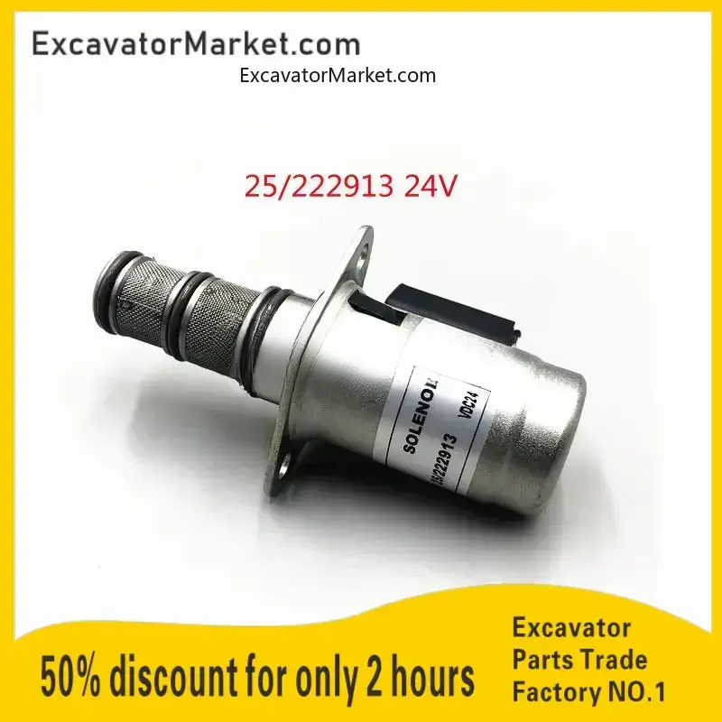 For JCB 200 210 220 230 240 260 Rotary Pump Solenoid Valve 25/222913 Solenoid Valve Plug High Quality Accessories For excavator