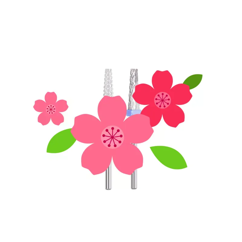 Foret à ongles en carbure d'acier au tungstène 3/32 ", fraise rotative de haute qualité, mèches de manucure, accessoires de perçage, outil pour ongles