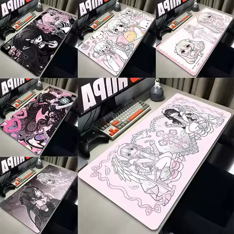 Mouse Pad Laptop Gaming Office Desk Mat PC Kawaii Gamer Cabinet Mousepad XXL Angel Cute Anime Girls Keyboard Rug Pink Carpet