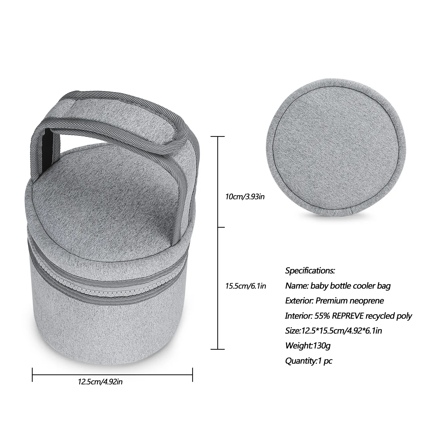 Tragbare Isolierte Babyflaschentaschen Wasserdichte Thermotasche für Babyflaschen Tragbare Muttermilch-Aufbewahrungstasche für Neugeborene – Detail 1